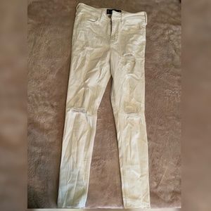 Hollister white high rise jeans